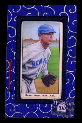 Picture, Helmar Brewing, T206-Helmar Card # 410, Frank BAKER (HOF), Glove outstretched to side, New York Yankees